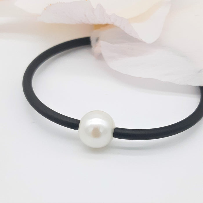 Plain Neoprene Pearl Bangles
