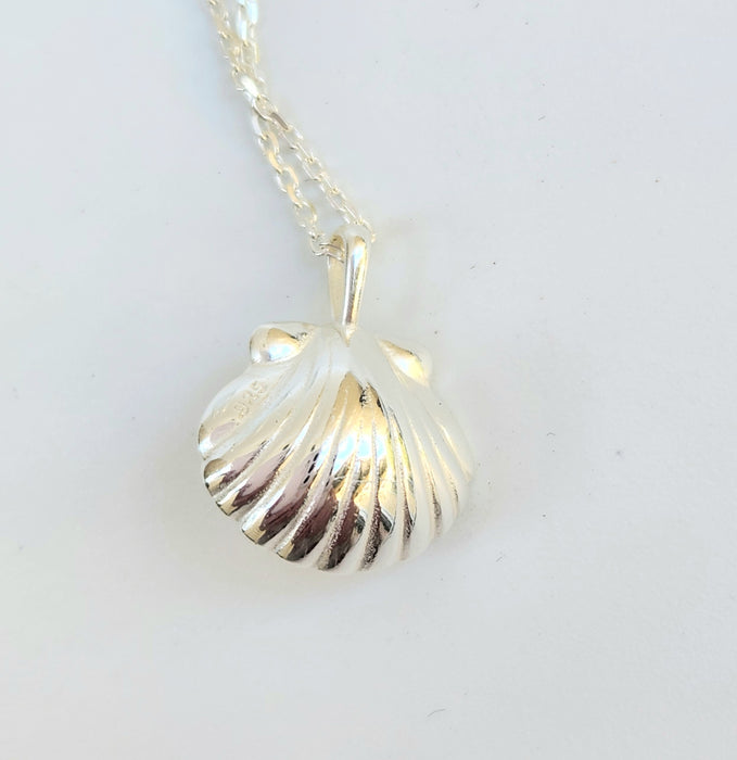 PEARL IN A PEARL SHELL PENDANT & CHAIN