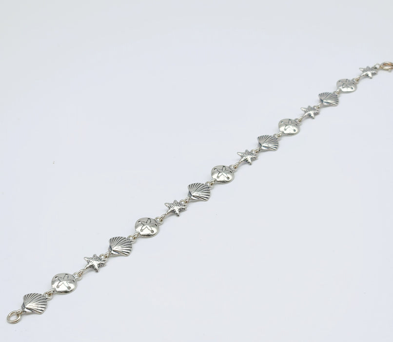 STERLING SILVER SHELL BRACELET