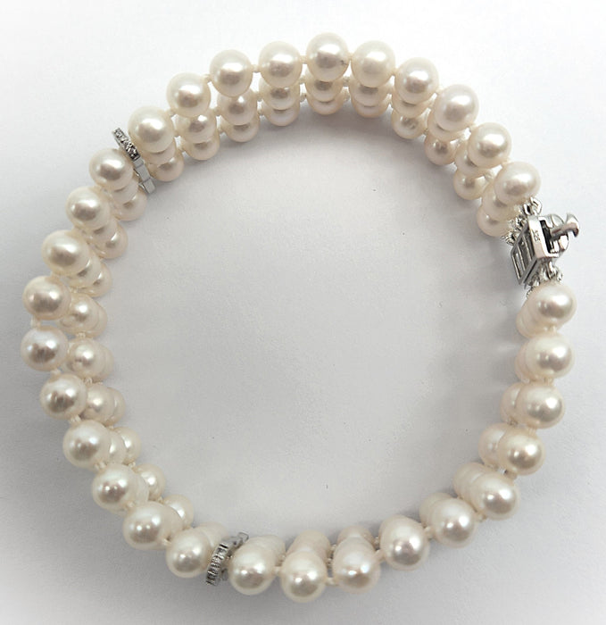 PEARL PRINCESS TRIPLE ROW BRACELET