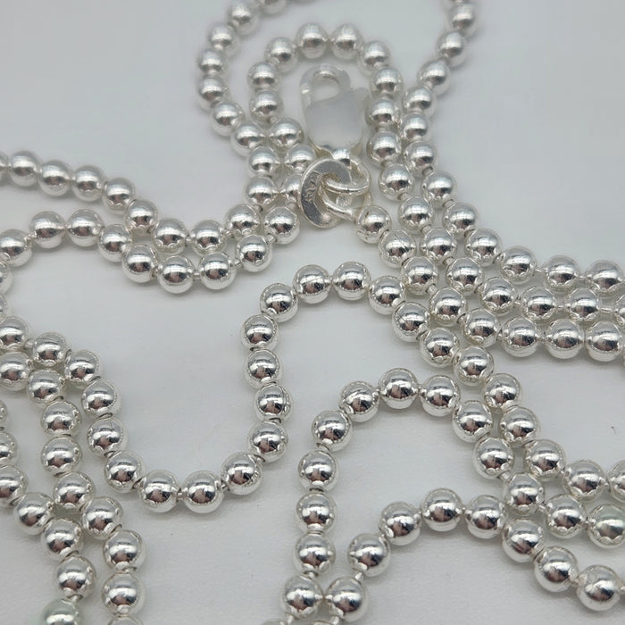 60cm STERLING SILVER BALL CHAIN