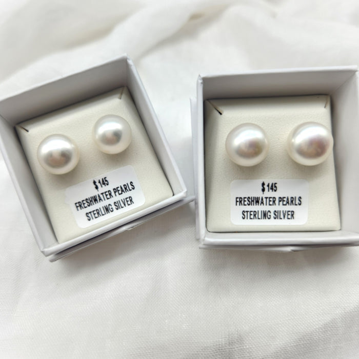 12mm PEARL STUD EARRINGS