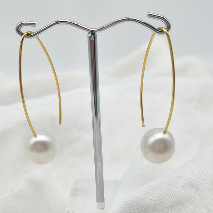 14/20 LONG FINE CURVED HOOKS, LARGE FRESHWATER PEARLS