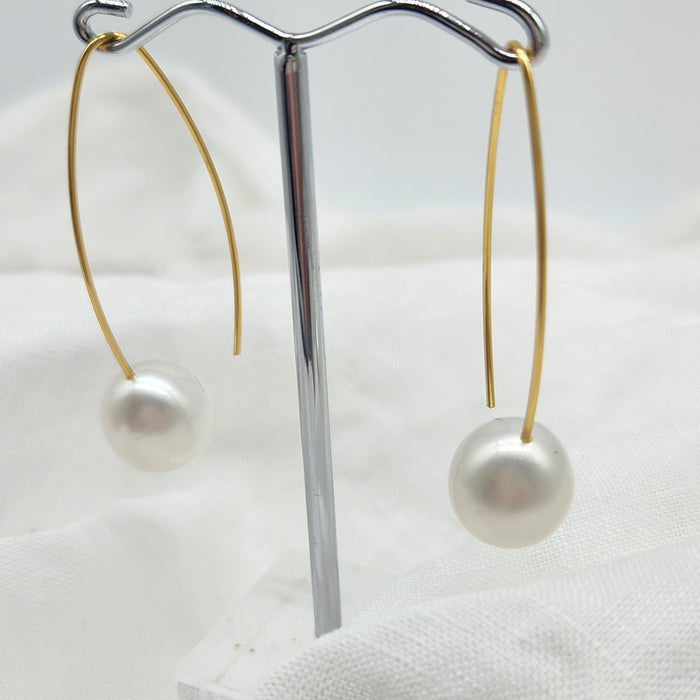 14/20 LONG FINE CURVED HOOKS, LARGE FRESHWATER PEARLS