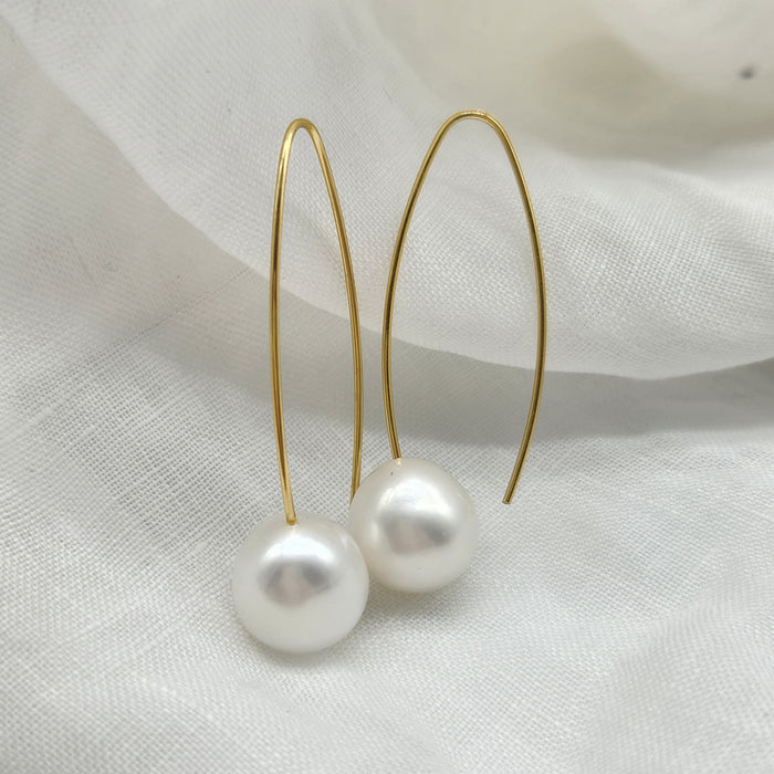 14/20 LONG FINE CURVED HOOKS, LARGE FRESHWATER PEARLS