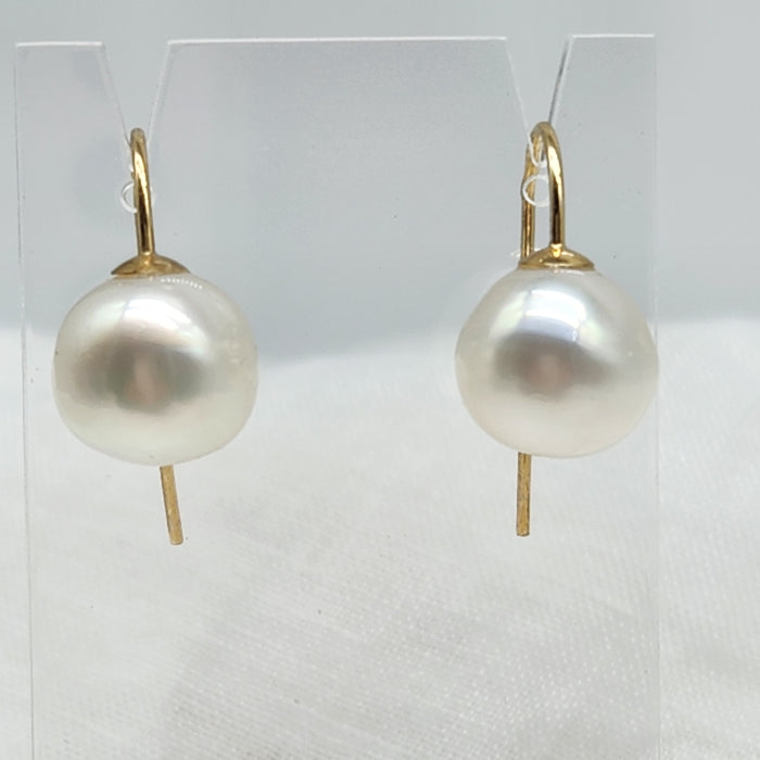 AUSTRALIAN SOUTH SEA PEARL FIXED HOOK EARRINGS