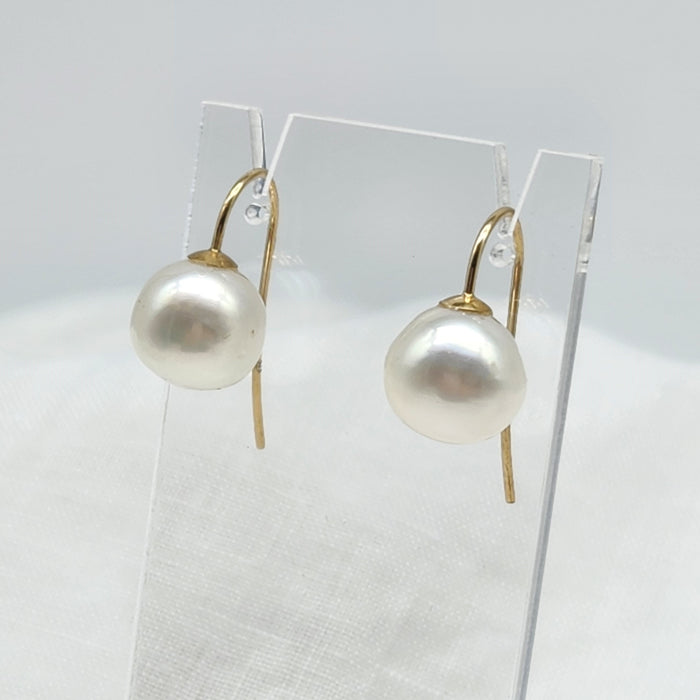 AUSTRALIAN SOUTH SEA PEARL FIXED HOOK EARRINGS