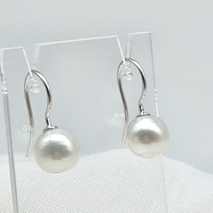 BUDGET AUSTRALIAN SOUTH SEA PEARL STERLING SILVER HOOKS