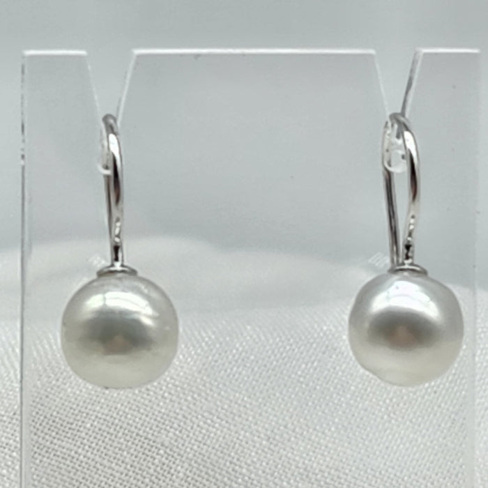 BUDGET AUSTRALIAN SOUTH SEA PEARL STERLING SILVER HOOKS