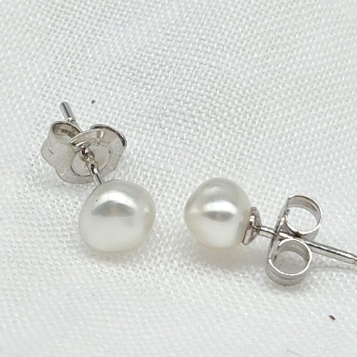 RARE AUSTRALIAN KESHI PEARL STUDS