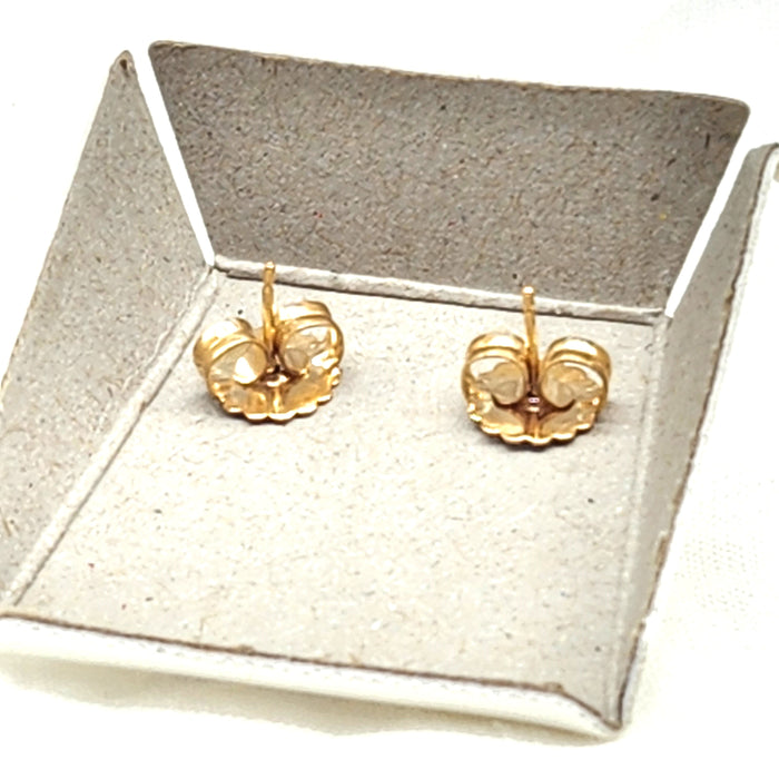 9ct YELLOW GOLD AUSTRALIAN SOUTH SEA PEARLS, 10mm CLASSIC STUD EARRINGS
