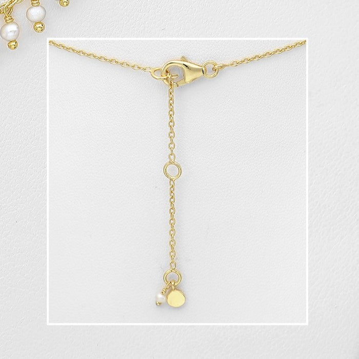 PETITE FRESHWATER PEARL BEADED CHAIN NECKLACE